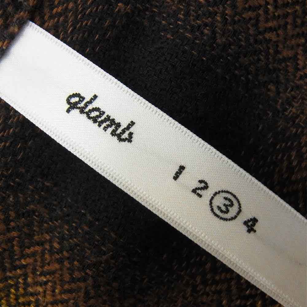 glamb グラム オンブレチェック コットン 長袖シャツ イエロー系 3【中古】