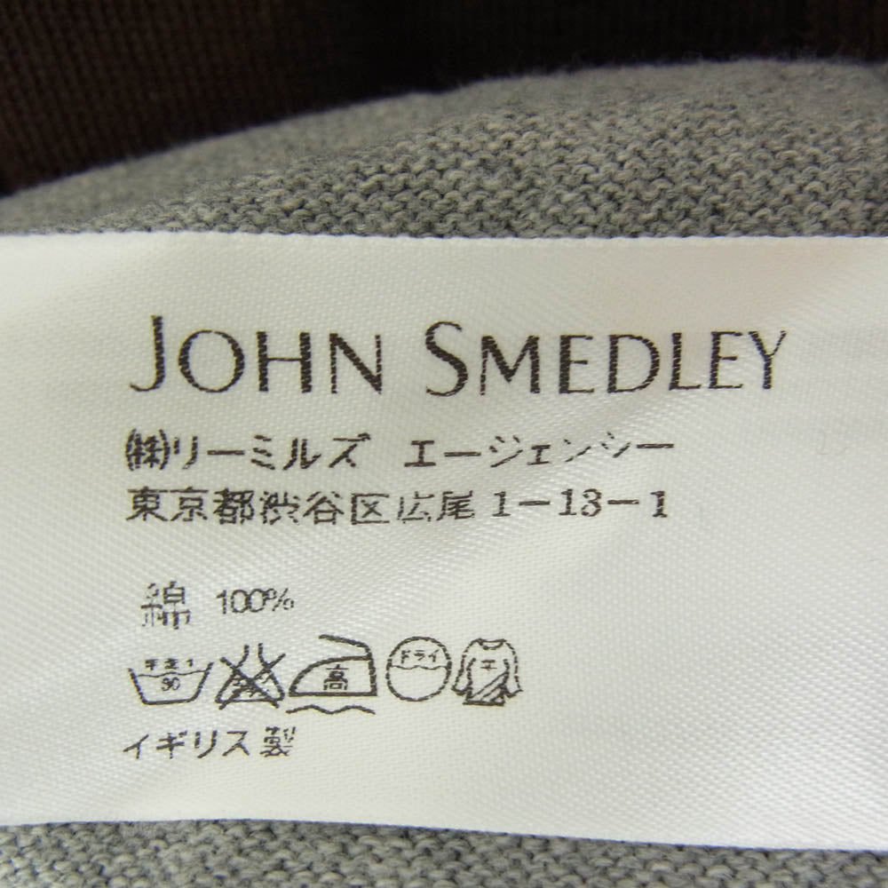 VICTIM ヴィクティム VTM-12-LIMITED-002 × JOHN SMEDLEY ジョンスメドレー コットン バイカラー カーディガン ブラウン系 L【新古品】【未使用】【中古】