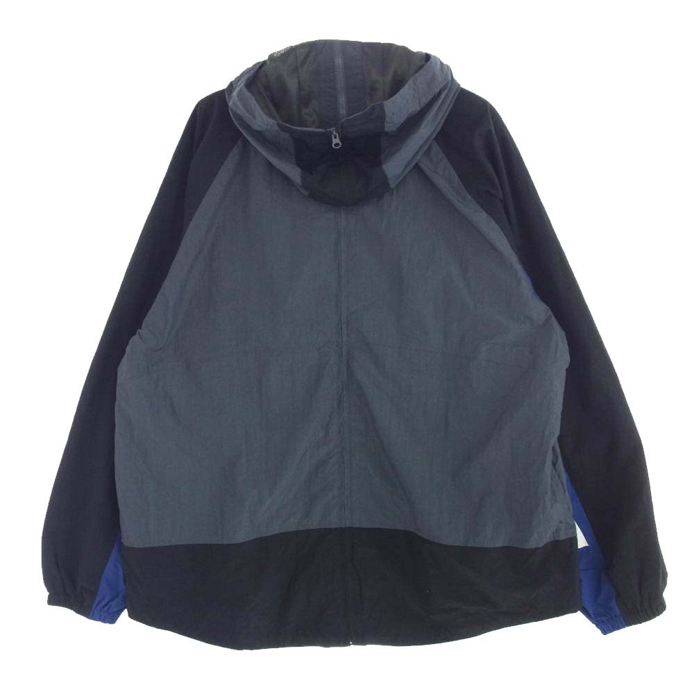 F.C.R.B. エフシーアールビー FCRB-200037 SEPARATE WIDE JACKET セパレート ワイド ナイロン ジャケット グレー系 ブラック系 L【美品】【中古】