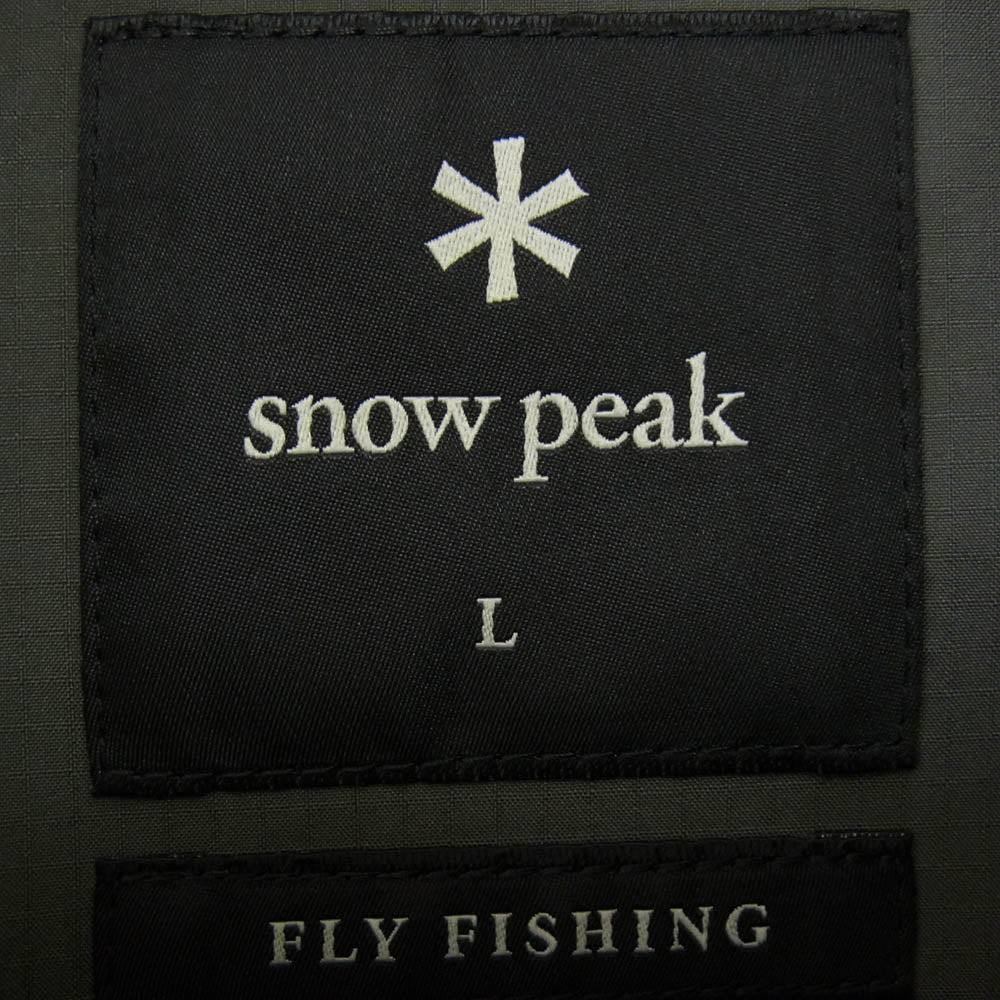 snowpeak スノーピーク SPF-JK-25SU90104012 GORE-TEX ゴアテックス Rain Wading jacket レイン ウェーディング ジャケット グレー系 L【新古品】【未使用】【中古】