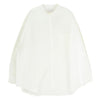 GRAPHPAPER グラフペーパー GM223-50072B Oxford Oversized Band Collar Shirt オックスフォード オーバーサイズド バンドカラー 長袖シャツ ホワイト系 F【中古】