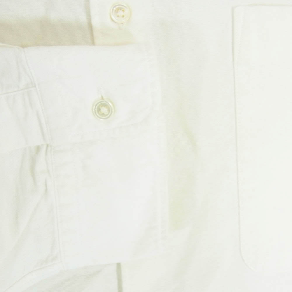 GRAPHPAPER グラフペーパー GM223-50072B Oxford Oversized Band Collar Shirt オックスフォード オーバーサイズド バンドカラー 長袖シャツ ホワイト系 F【中古】