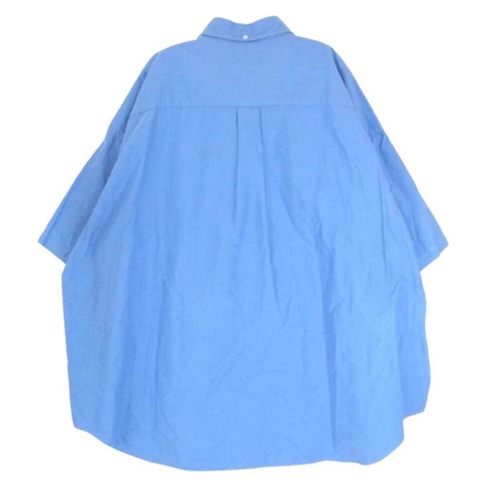 GRAPHPAPER グラフペーパー 23SS GM231-50235B Oxford OVERSIZED BD PULLOVER SHIRT オックスフォード オーバーサイズド ボタンダウン プルオーバー 半袖シャツ ブルー系 F【中古】