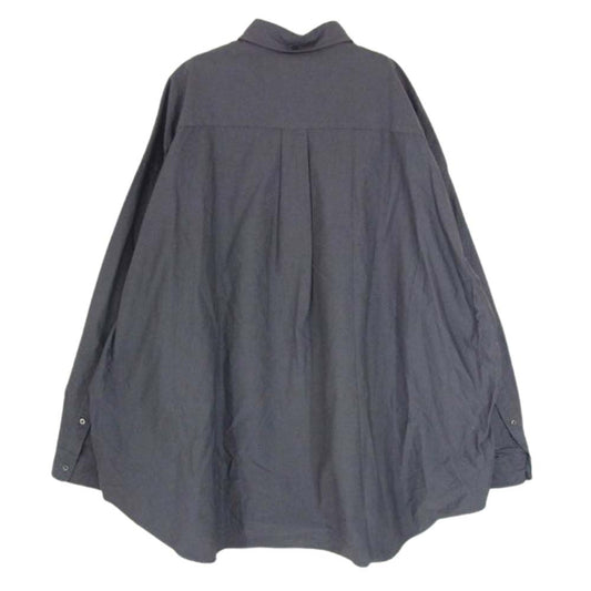 GRAPHPAPER グラフペーパー GM224-50042B OVERSIZED BD PULLOVER SHIRT オーバーサイズ ボタンダウン プルオーバー 長袖シャツ グレー系 F【中古】