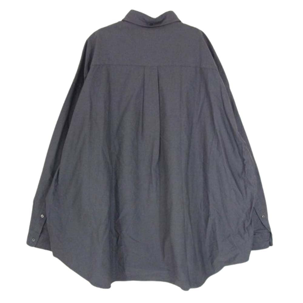 GRAPHPAPER グラフペーパー GM224-50042B OVERSIZED BD PULLOVER SHIRT オーバーサイズ ボタンダウン プルオーバー 長袖シャツ グレー系 F【中古】