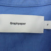 GRAPHPAPER グラフペーパー GM223-50072B Oxford Oversized Band Collar Shirt オックスフォード オーバーサイズド バンドカラー 長袖シャツ ブルー系 F【中古】