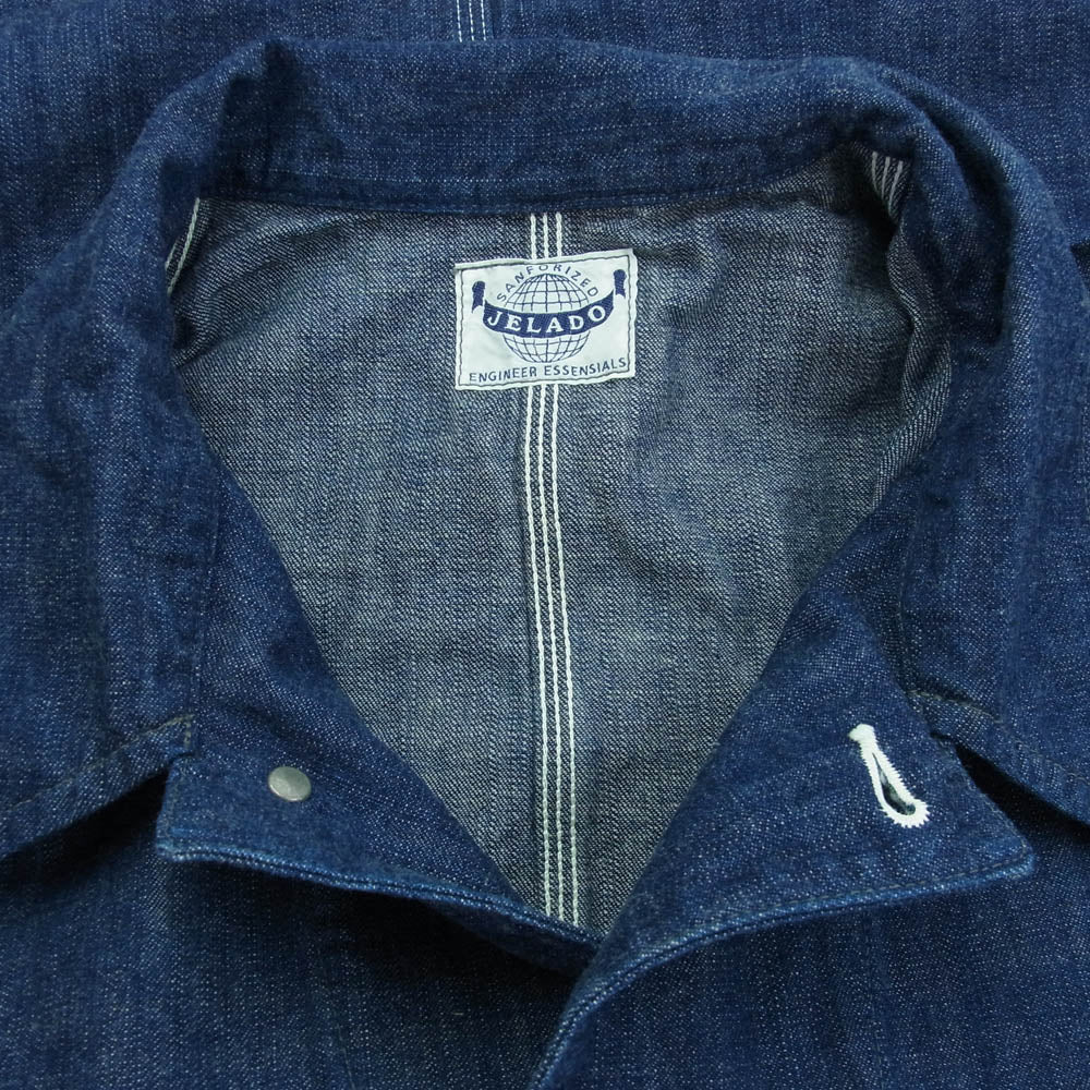 JELADO ジェラード 24SS JP94491J 491J Coverall デニム カバーオール ジャケット インディゴブルー系 XL【新古品】【未使用】【中古】