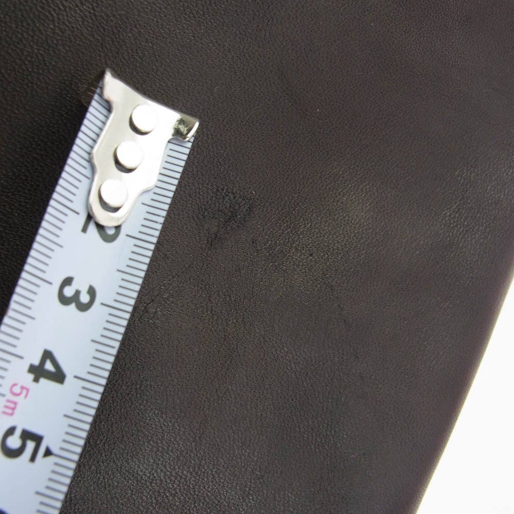 FINE CREEK LEATHERS ファインクリークレザー 24SS ACJK057 Sports Jacket Berkeley horseleather バークレイホースハイド ダブル スポーツ レザージャケット ブラック系 38【新古品】【未使用】【中古】