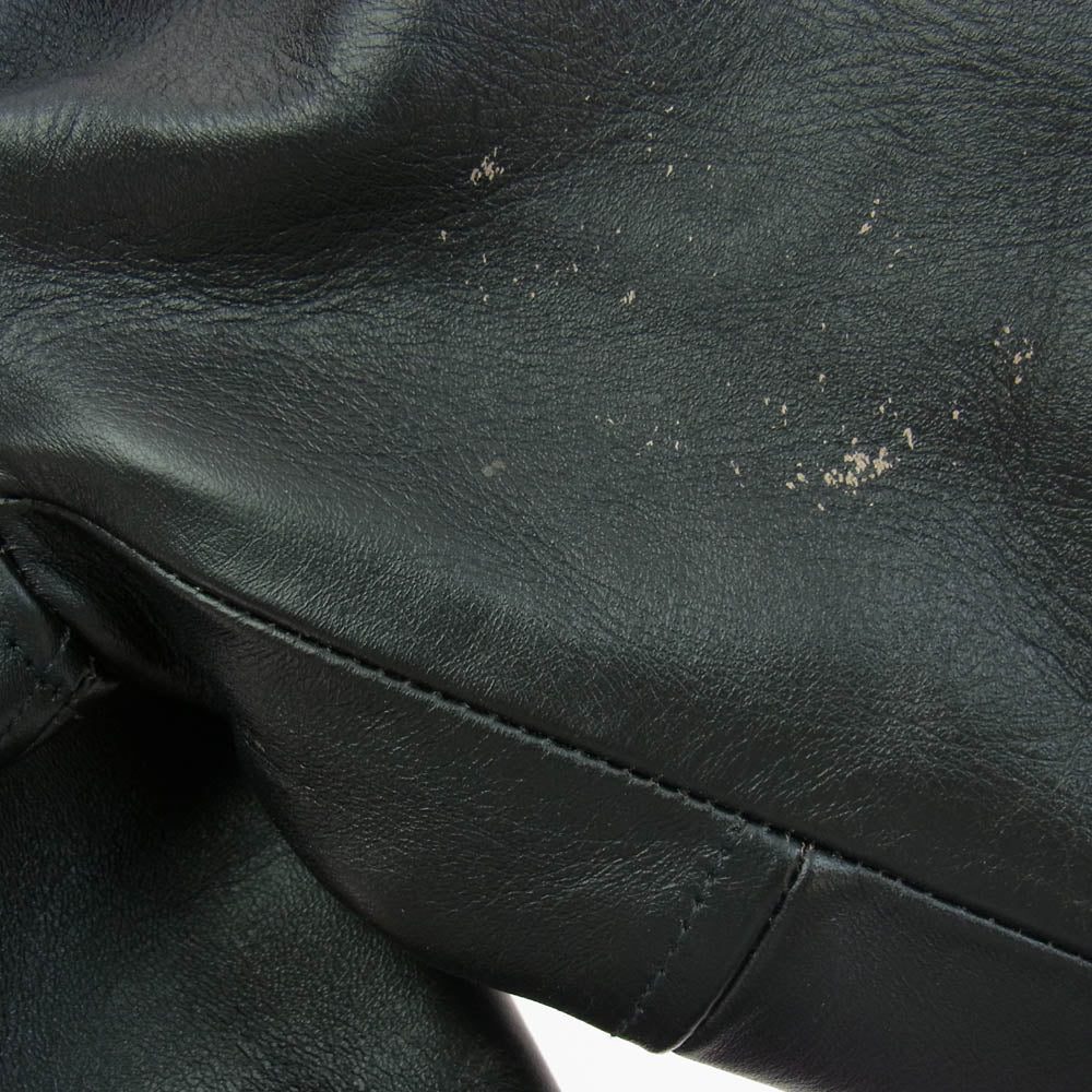 JELADO ジェラード AG72417 BASIC COLLECTION 24/7 Leather Sports Jacket horseleather 茶芯 ホースハイド レザー スポーツ ジャケット ブラック系 M【極上美品】【中古】