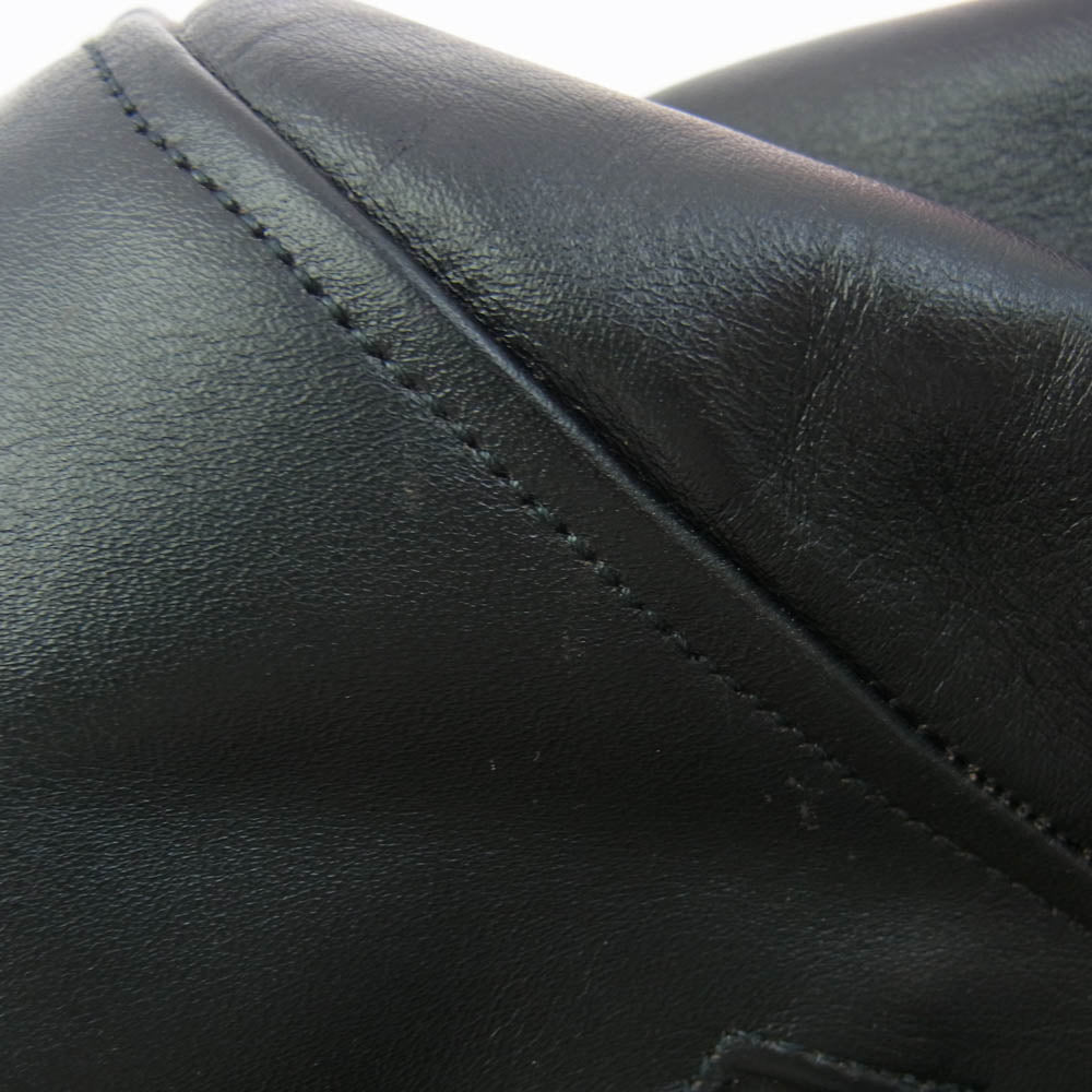 JELADO ジェラード AG72417 BASIC COLLECTION 24/7 Leather Sports Jacket horseleather 茶芯 ホースハイド レザー スポーツ ジャケット ブラック系 M【極上美品】【中古】