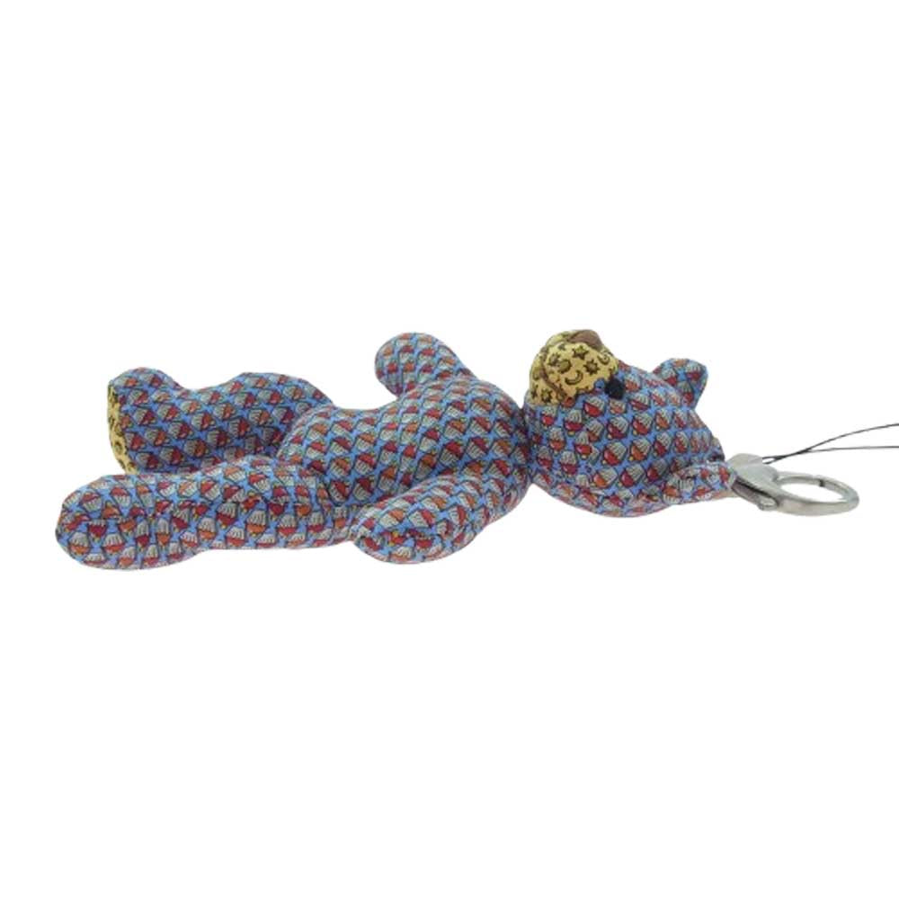 Salvatore Ferragamo サルヴァトーレフェラガモ テディベア キーホルダー ブルー系 ベージュ系【中古】