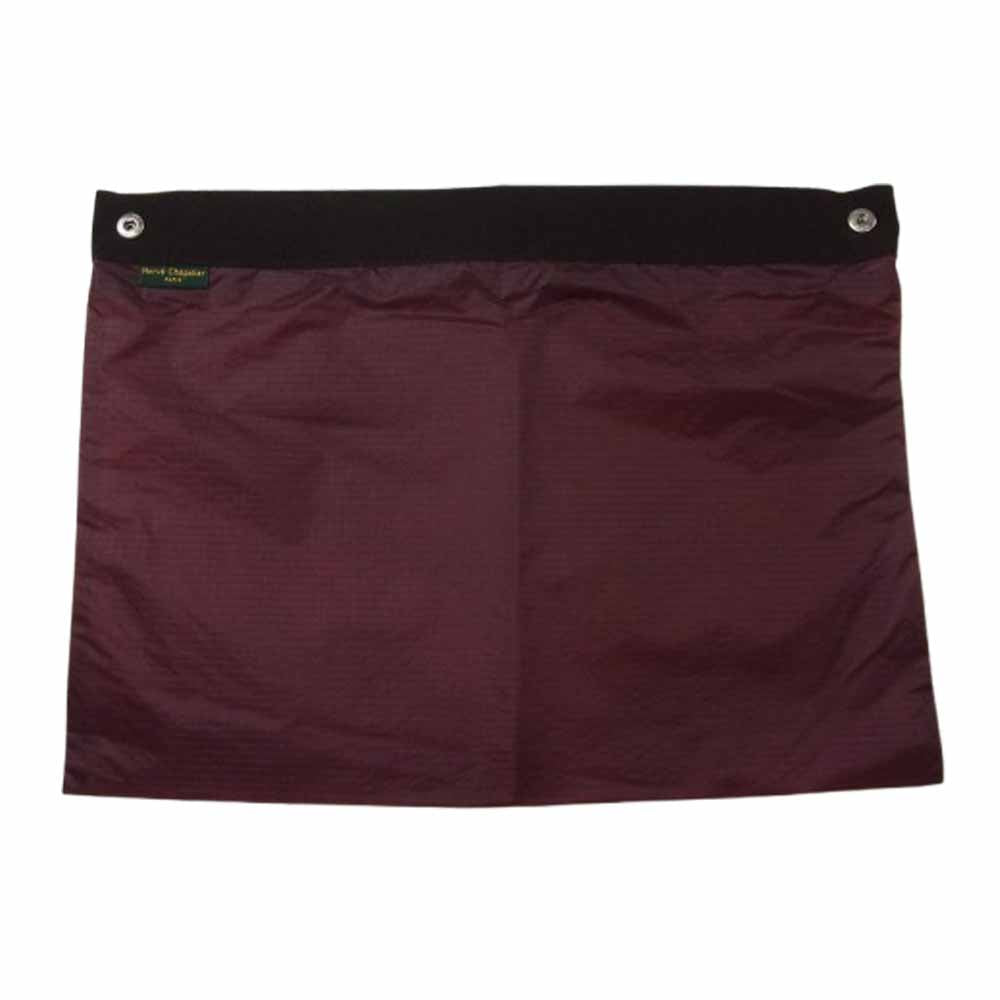 Herve Chapelier エルベ・シャプリエ パラシュート クロスポーチ M ボルドー ワインレッド系【極上美品】【中古】