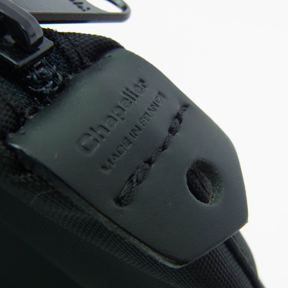 Herve Chapelier エルベ・シャプリエ ナイロン レザーハンドル 舟型 トートバッグ M ブラック ブラック系 ピンク系【美品】【中古】
