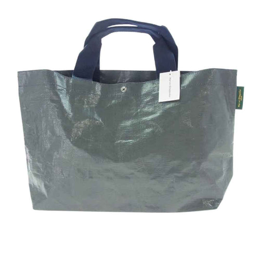 Herve Chapelier エルベ・シャプリエ 2012PP マルシェ トート バッグ M ネイビー グレー系 ネイビー系【新古品】【未使用】【中古】