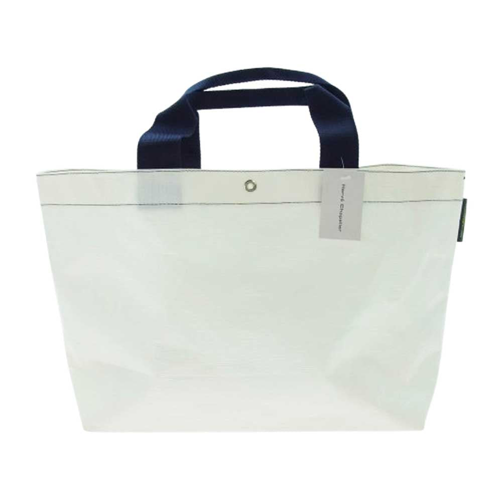 Herve Chapelier エルベ・シャプリエ 2012PP マルシェ トート バッグ M ホワイト ホワイト系【新古品】【未使用】【中古】