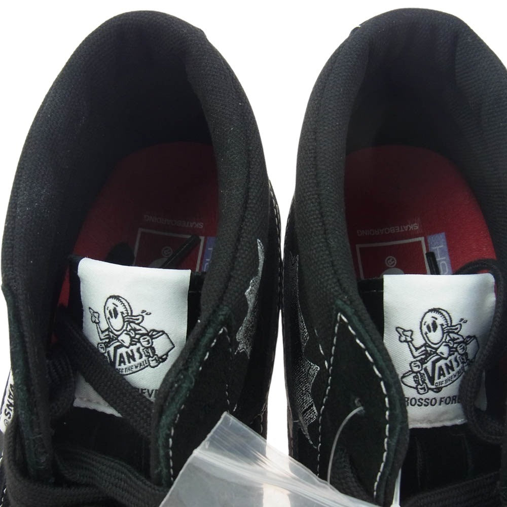 Supreme シュプリーム 25SS × VANS バンズ Nate Lowman Skate Grosso Mid Bullet Hole ネイトローマン バレットホール スケートグロッソ ミッド ロゴ スニーカー ブラック系 27.5cm【新古品】【未使用】【中古】