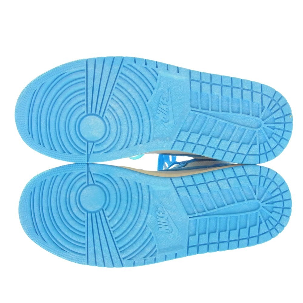 NIKE ナイキ DZ5485-402 Air Jordan 1 High OG UNC Reimagined AJ1 エアジョーダン リイマジンド ハイカットスニーカー ホワイト、ブルー 27.5cm【新古品】【未使用】【中古】