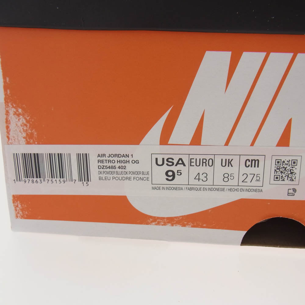 NIKE ナイキ DZ5485-402 Air Jordan 1 High OG UNC Reimagined AJ1 エアジョーダン リイマジンド ハイカットスニーカー ホワイト、ブルー 27.5cm【新古品】【未使用】【中古】