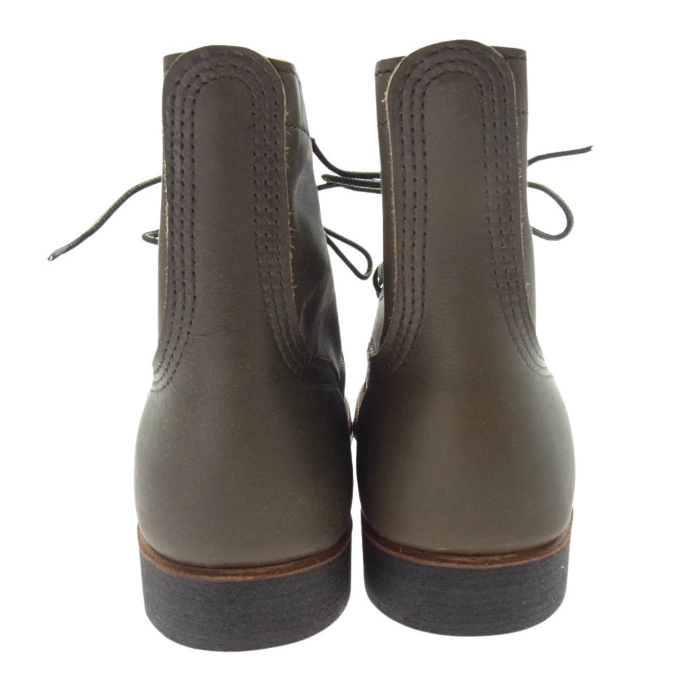 RED WING レッドウィング 8078 Iron Ranger ALPINE アイアンレンジャー アルパイン ポーテージ レザー ワーク ブーツ カーキ系 26.5cm【新古品】【未使用】【中古】
