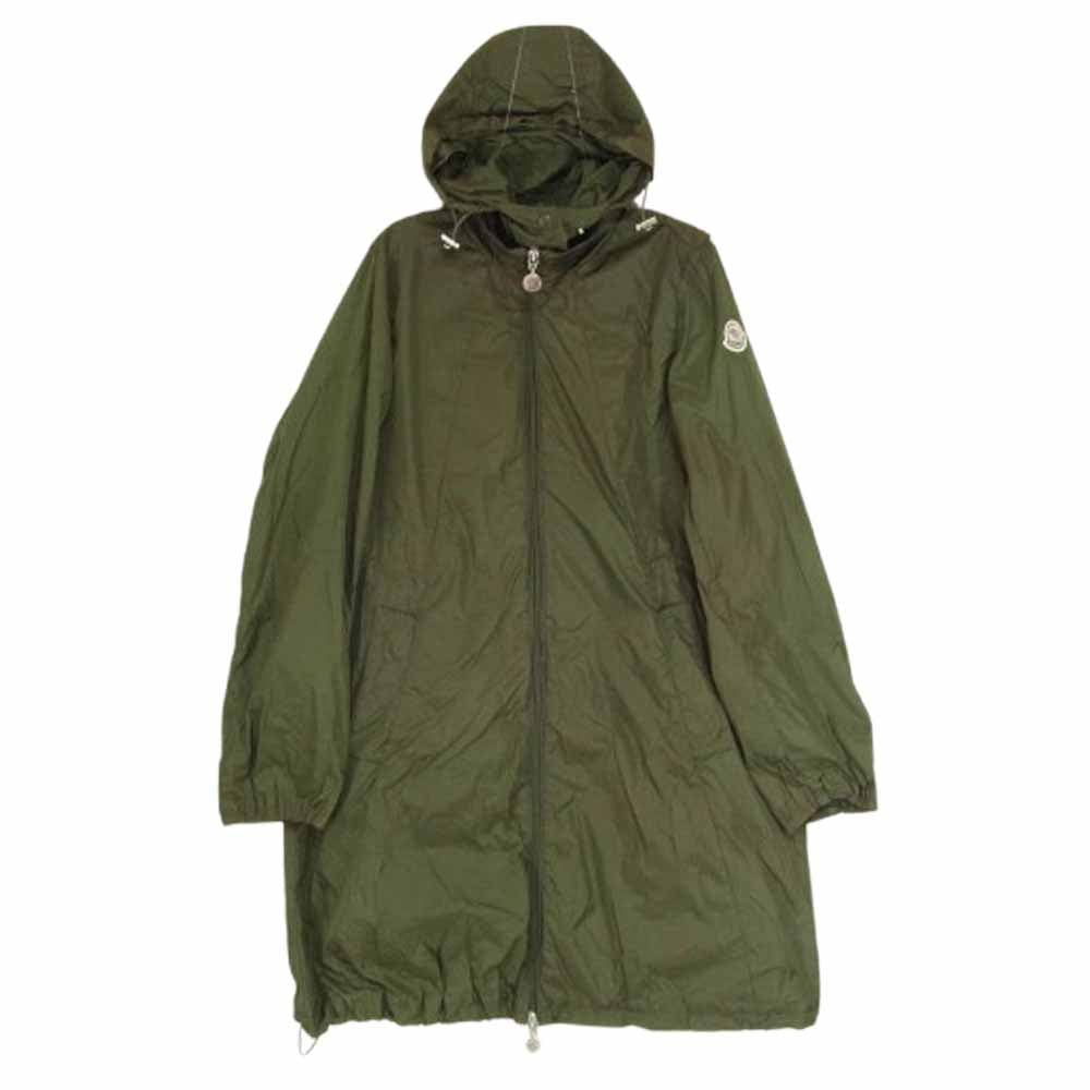 MONCLER モンクレール YASMINE GIUBBOTTO ヤスミン フード付き ナイロン ジャケット モッズコート カーキ系 00【中古】
