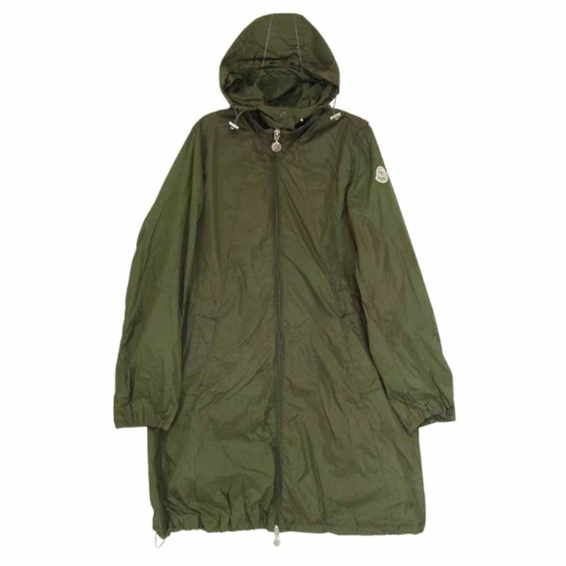 MONCLER モンクレール YASMINE GIUBBOTTO ヤスミン フード付き ナイロン ジャケット モッズコート カーキ系 00【中古】