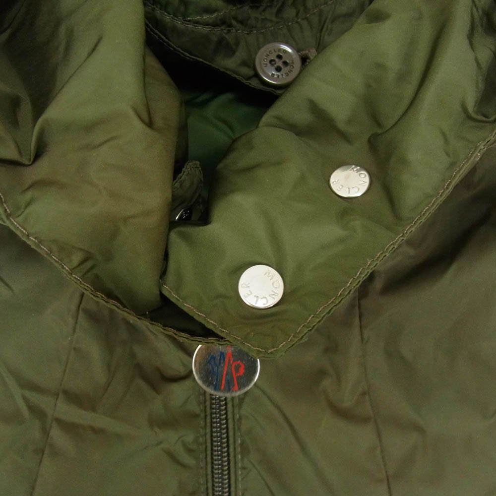 MONCLER モンクレール YASMINE GIUBBOTTO ヤスミン フード付き ナイロン ジャケット モッズコート カーキ系 00【中古】