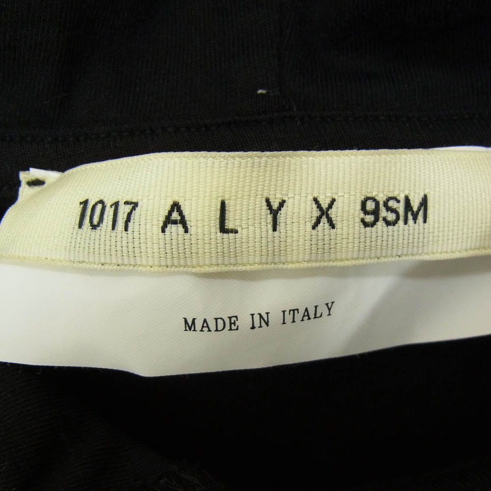 アリクス 1017-ALYX-9SM フード ロゴ カットソー パーカー ブラック系 XL【中古】