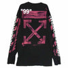 OFF-WHITE オフホワイト OMAB001R19185015 Diagonal STENCIL ステンシル アロー  長袖 Tシャツ ブラック系 L【中古】