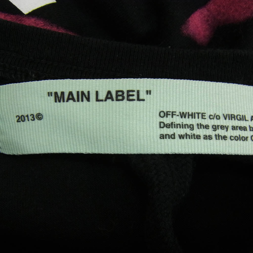 OFF-WHITE オフホワイト OMAB001R19185015 Diagonal STENCIL ステンシル アロー  長袖 Tシャツ ブラック系 L【中古】