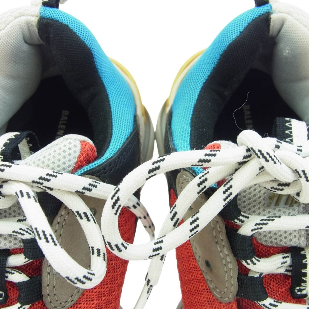BALENCIAGA バレンシアガ 533890 Triple-S Split Trainers トリプルS レースアップローカットスプリットスニーカー 切替 マルチカラー 27.5cm【中古】