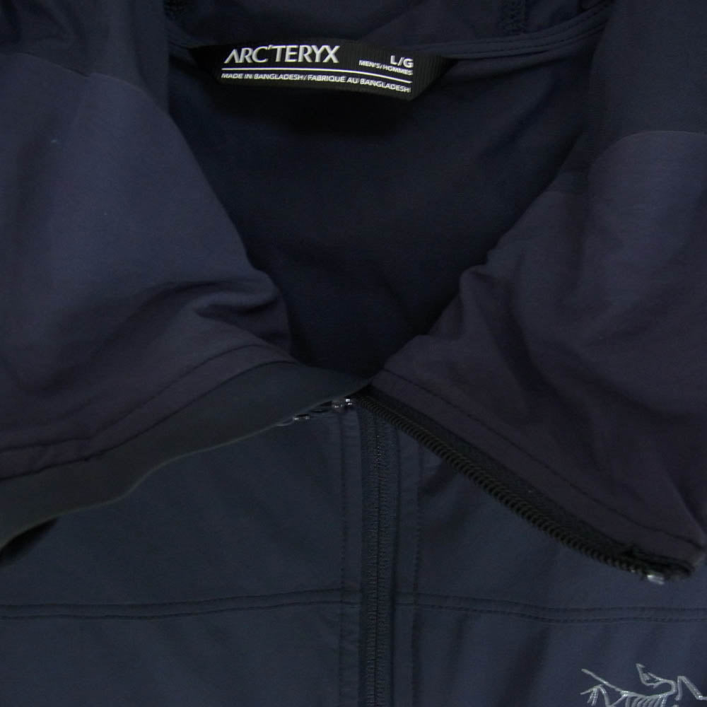 ARC'TERYX アークテリクス X000007669 Gamma Lightweight Hoody Wicker ガンマ ライトウエイト フーディ ウィッカー マウンテンパーカー ネイビー系 L【中古】
