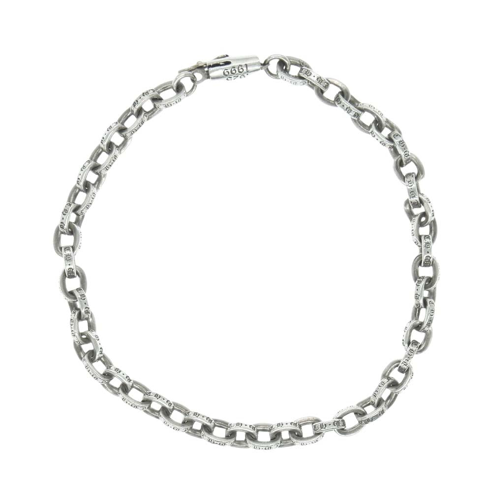 CHROME HEARTS クロムハーツ（原本有） PAPER CHAIN ペーパーチェーン ブレスレット 7インチ シルバー系【中古】
