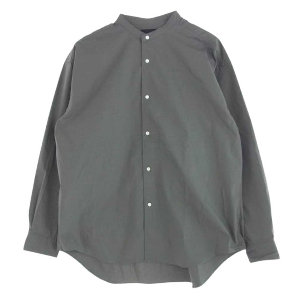 Goldwin ゴールドウィン 24SS GL54139 Oversized BandCollar Shirt オーバーサイズ バンドカラー 長袖 シャツ グレー系 2【中古】