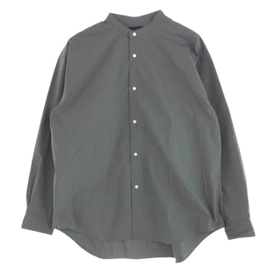 Goldwin ゴールドウィン 24SS GL54139 Oversized BandCollar Shirt オーバーサイズ バンドカラー 長袖 シャツ グレー系 2【中古】