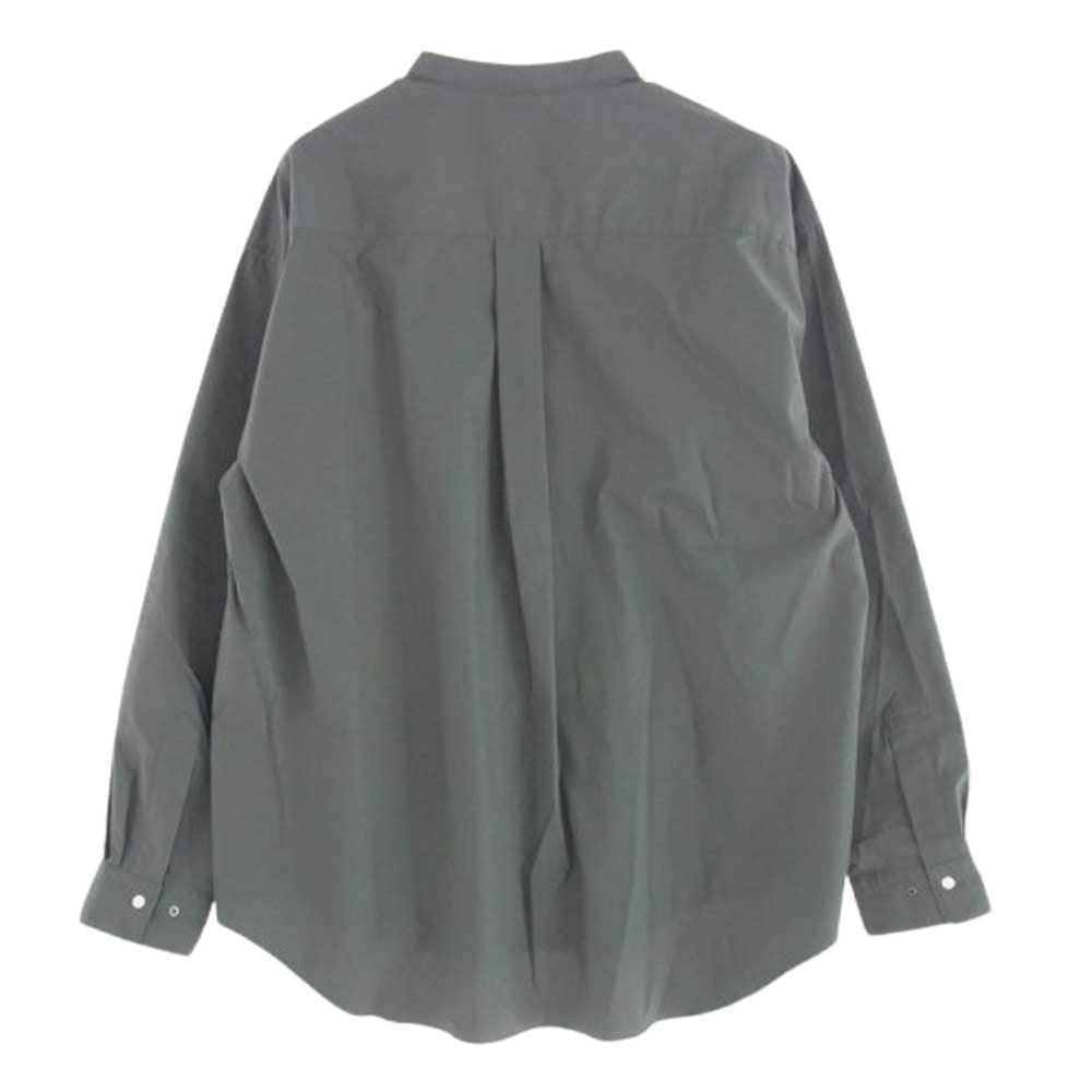 Goldwin ゴールドウィン 24SS GL54139 Oversized BandCollar Shirt オーバーサイズ バンドカラー 長袖 シャツ グレー系 2【中古】