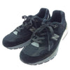 NEW BALANCE ニューバランス M992BL スエード ローカット スニーカー ブラック系 26cm【中古】