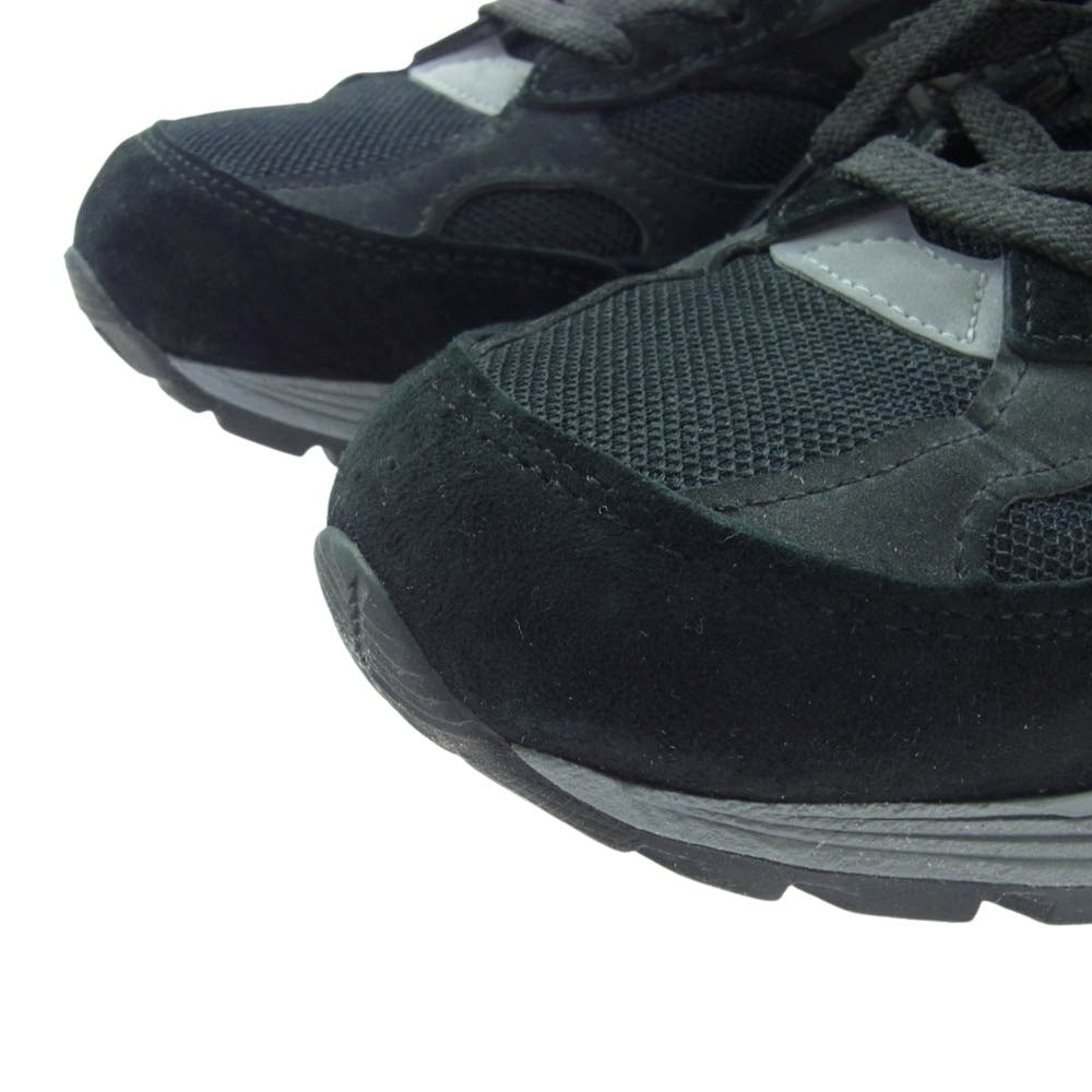 NEW BALANCE ニューバランス M992BL スエード ローカット スニーカー ブラック系 26cm【中古】