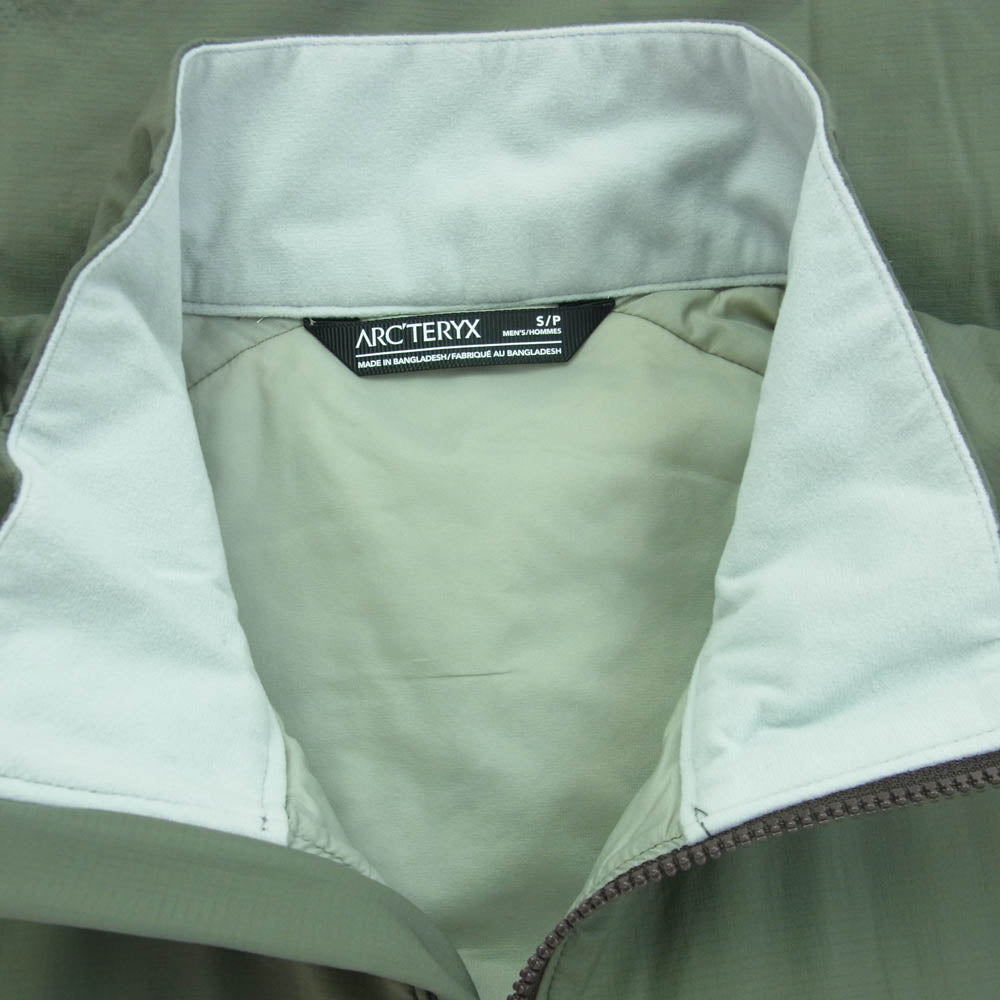ARC'TERYX アークテリクス 2022年モデル 24110 Atom LT Vest アトム LT 中綿 ナイロン ベスト カーキ系 S【中古】