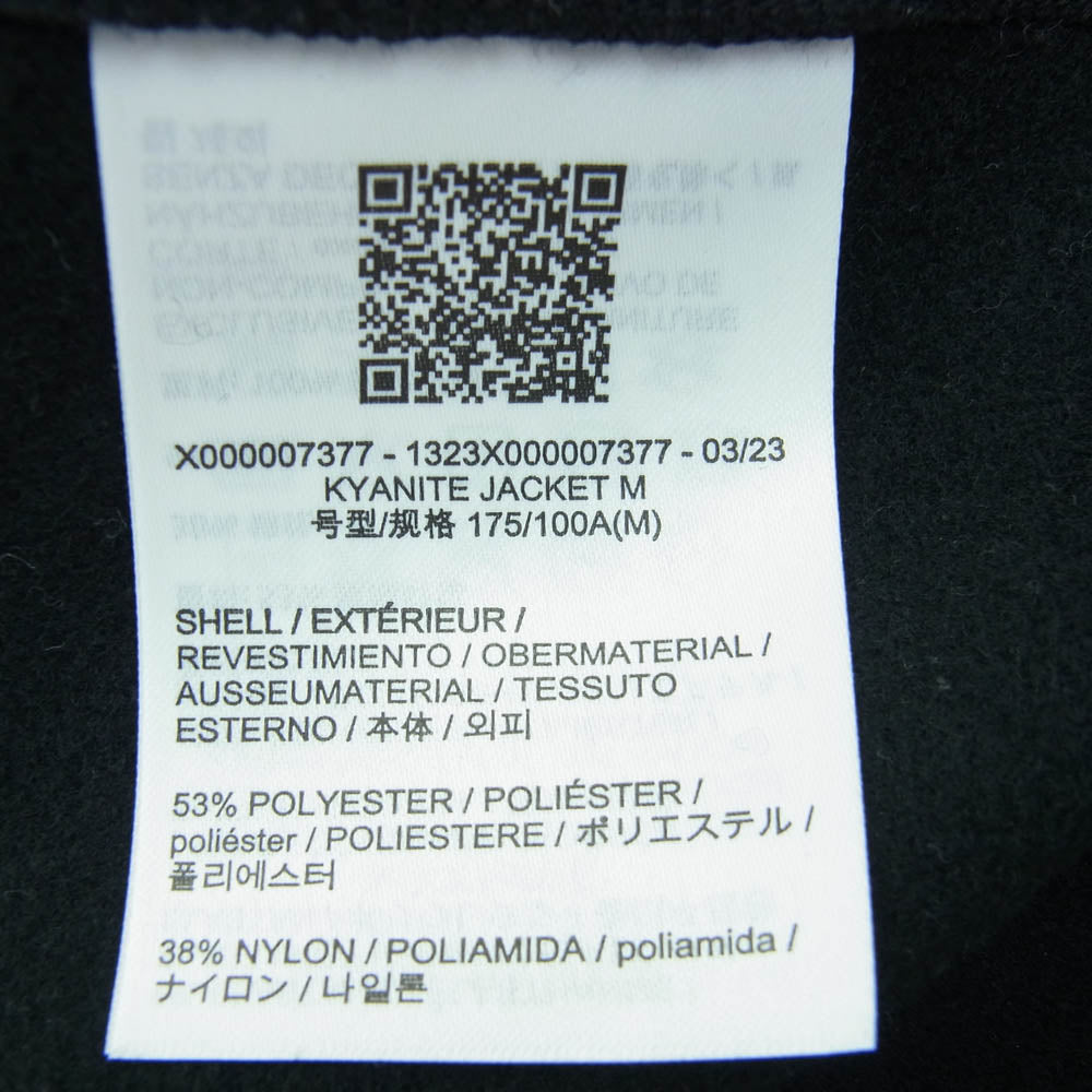 ARC'TERYX アークテリクス X000007377 Kyanite M カイヤナイト フリース ジップアップ ジャケット ブラック ブラック系 M【中古】