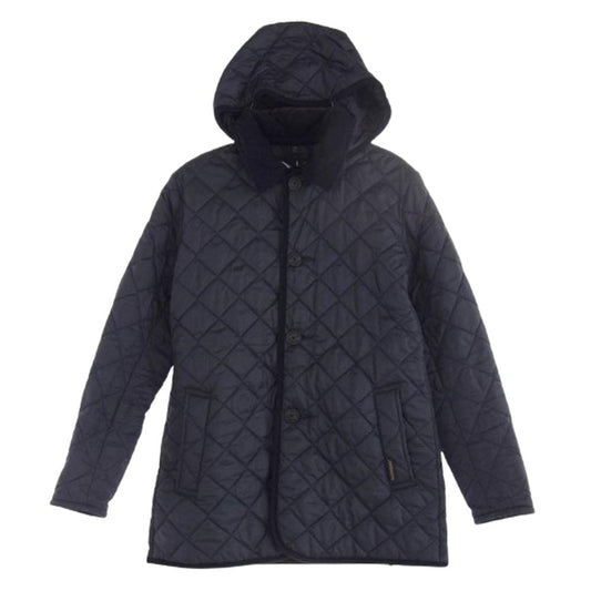 LAVENHAM ラベンハム LVH-18-BP 英国製 フーデッド キルティング ジャケット ネイビー系 XS【中古】