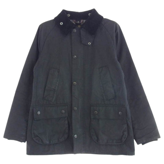 Barbour バブアー 1302107 英国製 SL BEDALE スリー ワラント オイルド ジャケット ブラック系 38【中古】