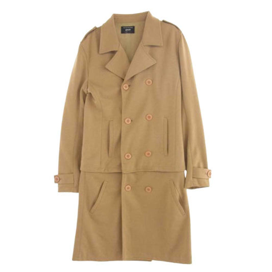 グラム GB17SP JKT04 Nes trench coat ダブルブレスト ネストレンチコート ライトブラウン系 1【中古】