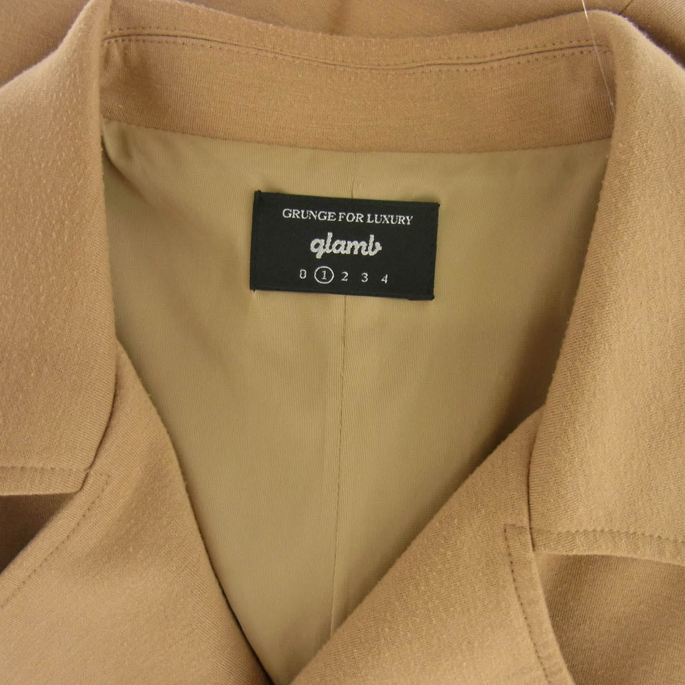 グラム GB17SP JKT04 Nes trench coat ダブルブレスト ネストレンチコート ライトブラウン系 1【中古】