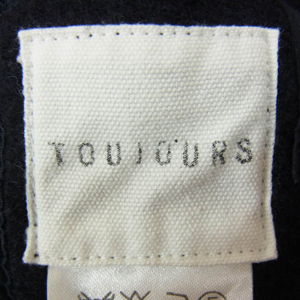 トゥジュー ウール100％ オーバーオール スカート ミニ ワンピース ネイビー系 F【中古】