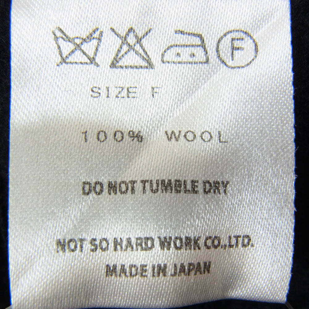 トゥジュー ウール100％ オーバーオール スカート ミニ ワンピース ネイビー系 F【中古】