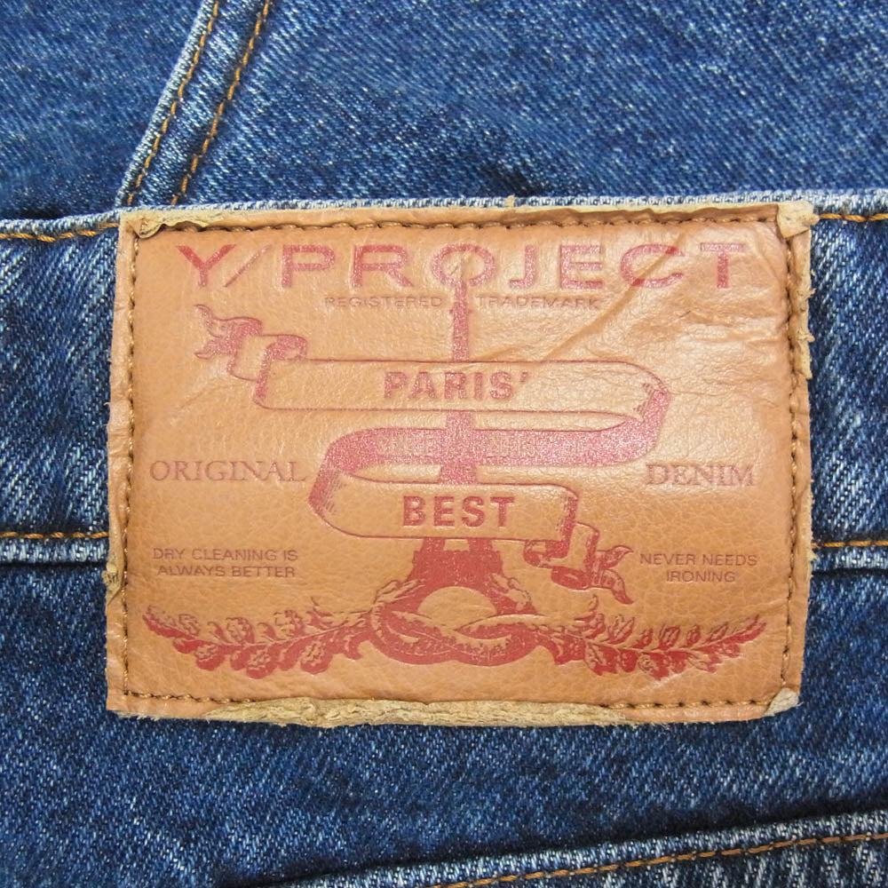 ワイプロジェクト layered denim pants レイヤード デニムパンツ ジーンズ インディゴブルー系 27インチ【中古】