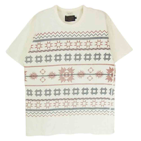PENDLETON ペンドルトン ネイティブ柄 クルーネック 半袖 Tシャツ ホワイト系 M【中古】