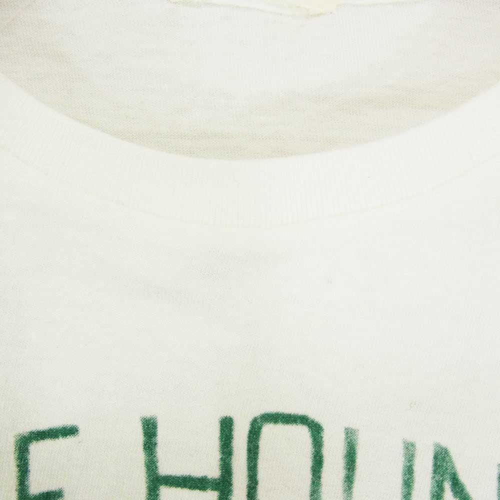 WAREHOUSE ウエアハウス HELLER'S CAFE ヘラーズカフェ WOLF HOUNDS 多色染み込みプリント Tシャツ ホワイト系 38【中古】