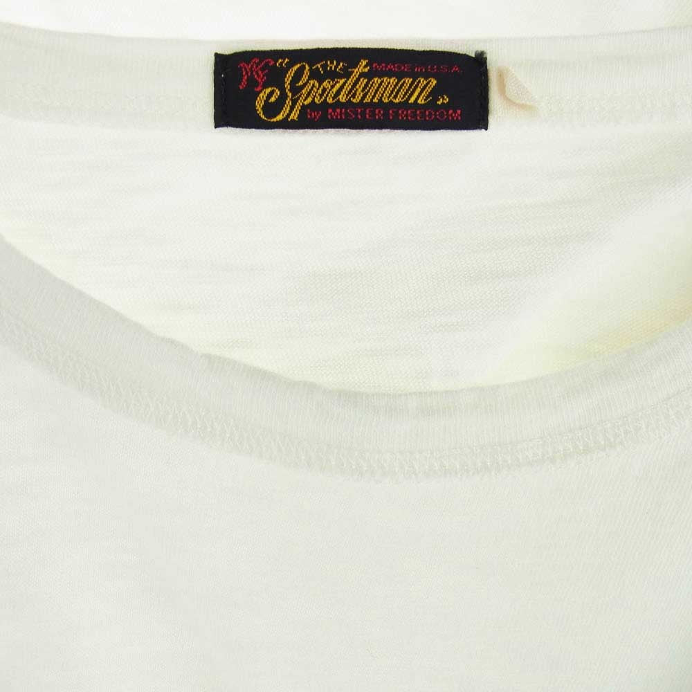 SUGAR CANE シュガーケーン Mister Freedom ミスターフリーダム USA製 プリント Tシャツ ホワイト系 M【中古】