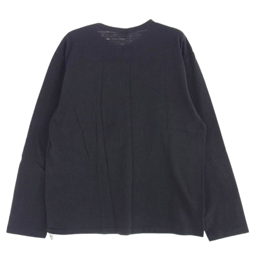 WAREHOUSE ウエアハウス ヘンリーネック 長袖 Tシャツ カットソー ダークブラウン系 L【中古】